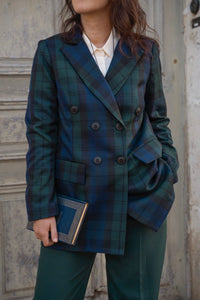 Peaky Tartan Jacket Green