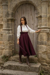 Academia Skirt Burgundy