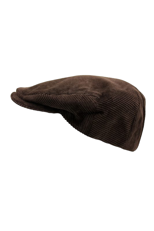 Brown Velvet Peaky Beret