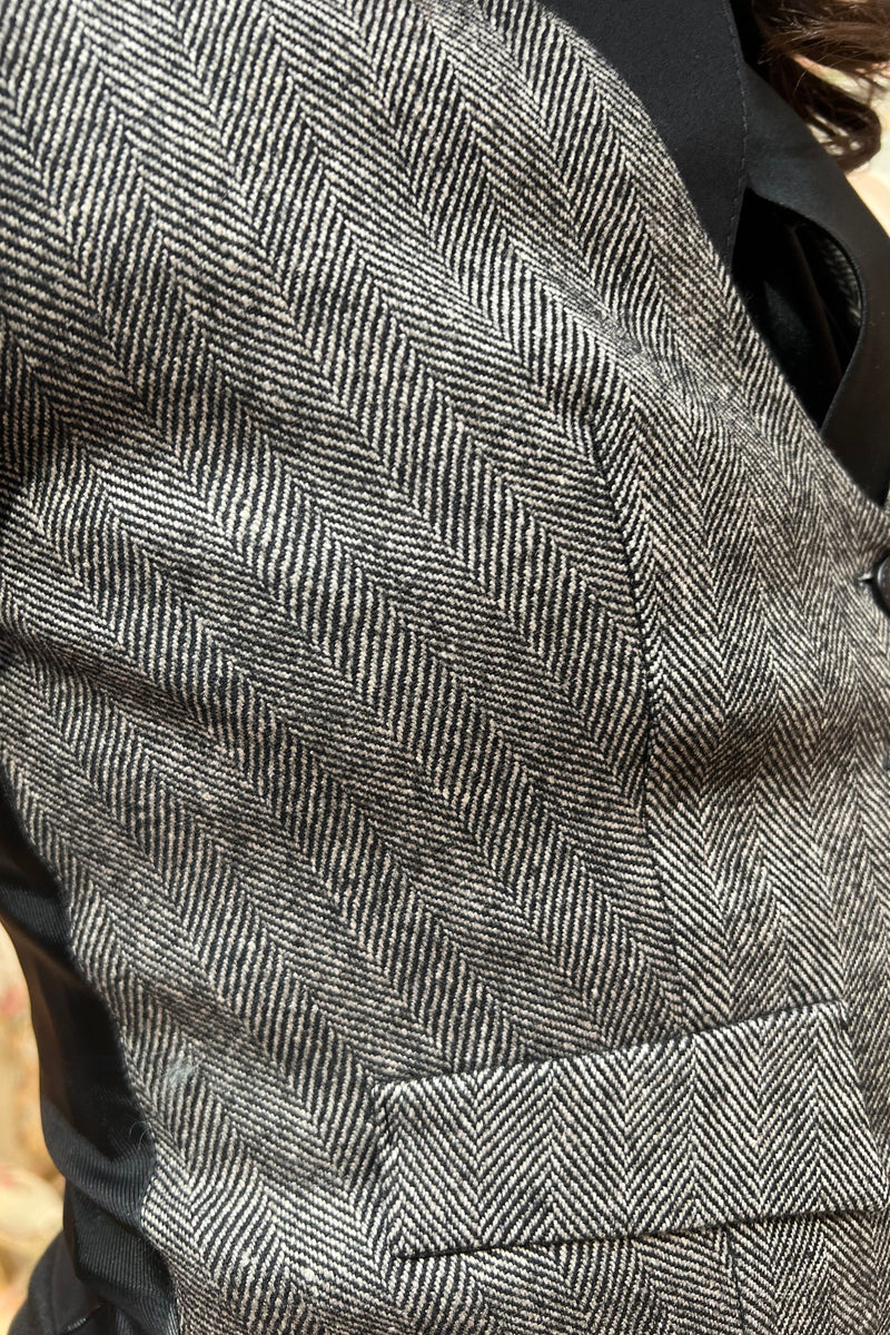 Gray Chevron Peaky Jacket