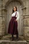 Academia Skirt Burgundy