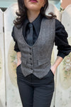 Gray Chevron Peaky Jacket