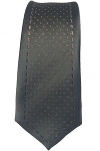 Thin Black/Khaki Tie