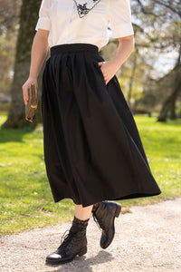 Black Agnès Skirt