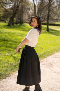 Black Agnès Skirt