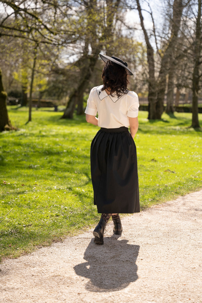 Black Agnès Skirt