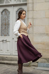 Céleste Skirt Burgundy