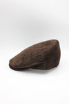 Brown Velvet Peaky Beret