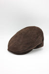 Brown Velvet Peaky Beret