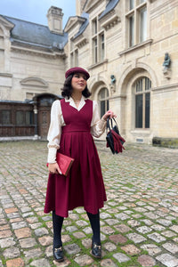 Charlotte Burgundy Dress