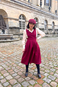 Charlotte Burgundy Dress