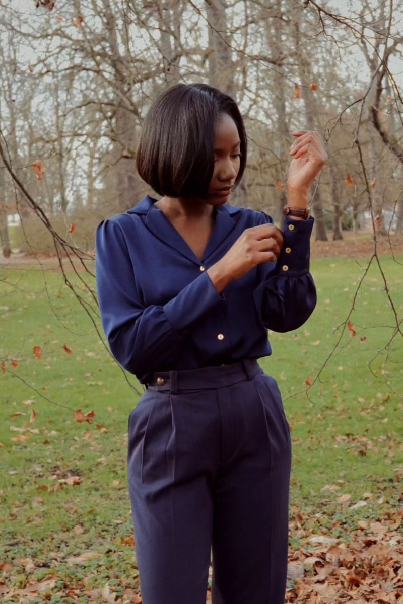 Céline Navy Blue Shirt