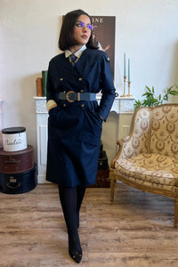 Navy Blue Military Dress