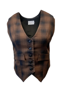 Académia Checkered Jacket Brown/Black