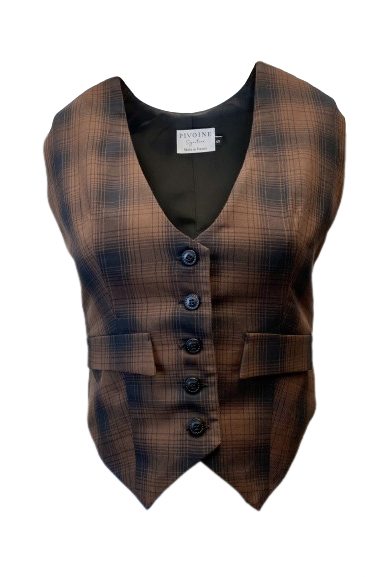 Académia Checkered Jacket Brown/Black