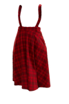 Adèle Skirt Red/Bordeaux Checks