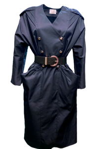 Navy Blue Military Dress