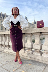 Robe Zoé Bordeaux